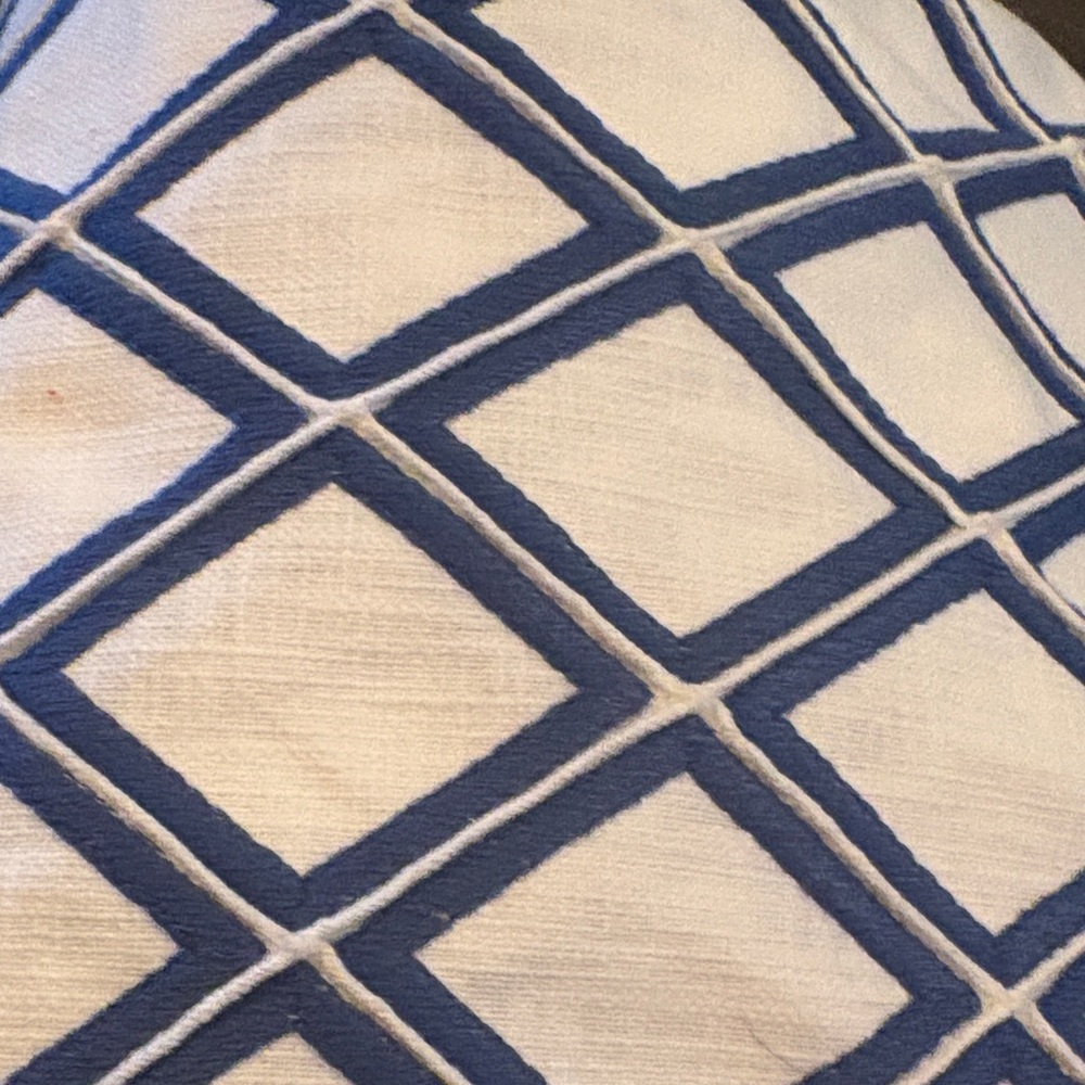 Blue and White upholstery Fabric